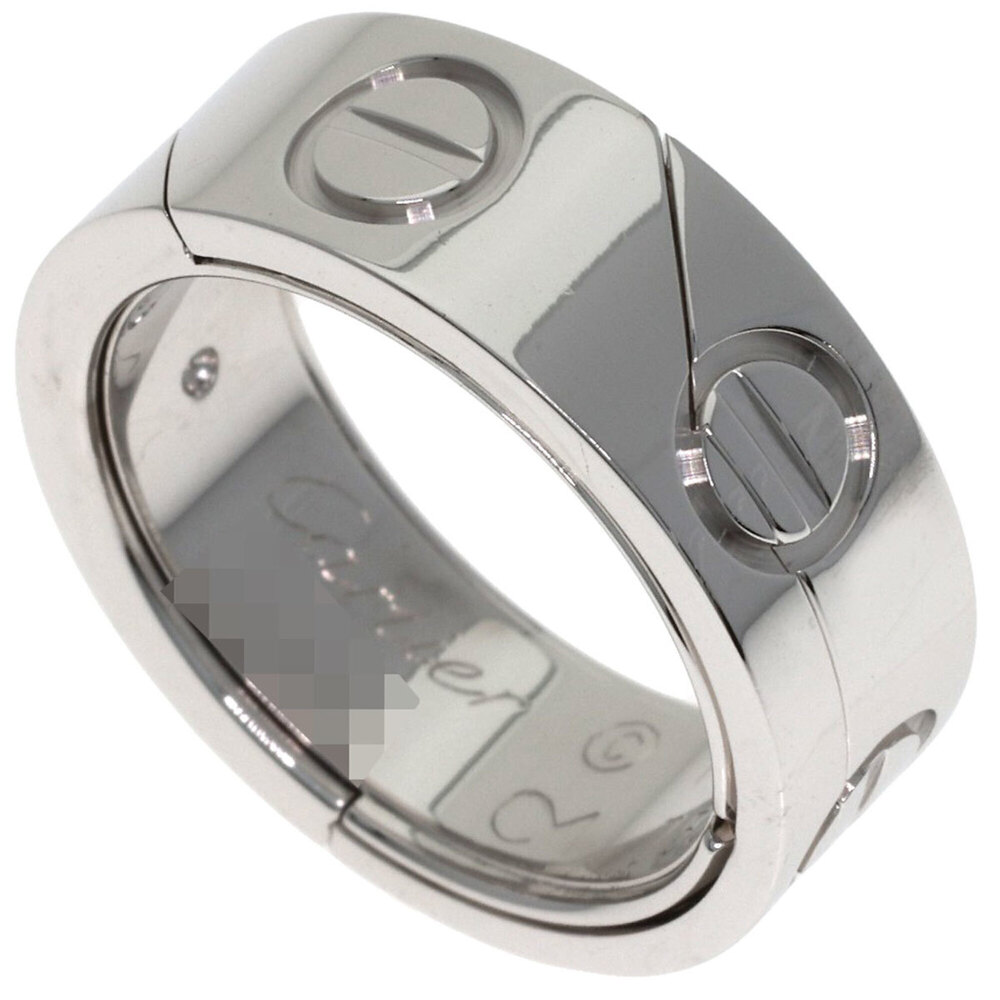 CARTIER Authentic 18k Silver Love Ring #50